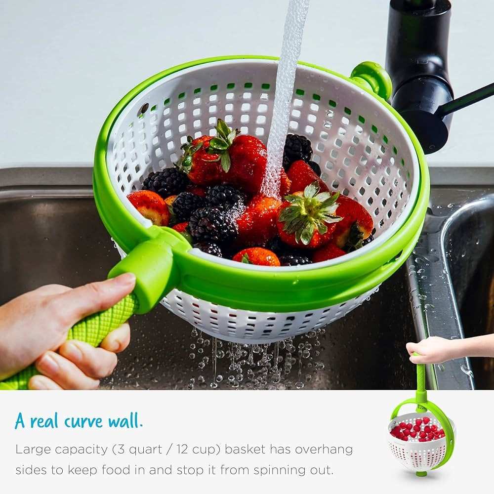 Manual Salad Spinner with Handle