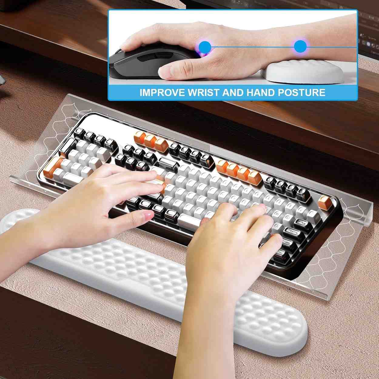 Mouse & Keyboard Wrist Rest – 2 Piece Set (HIGH QUALITY)