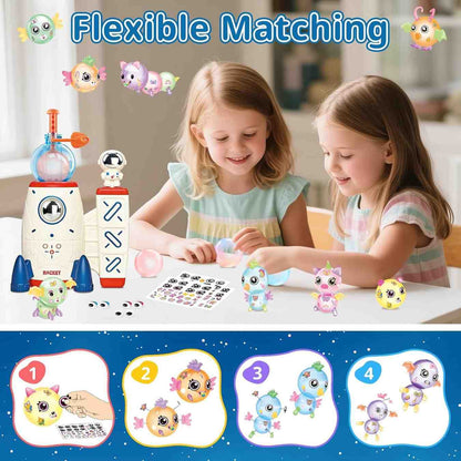 DIY Space Rocket Balloon Craft Kit – STEM Creative Play Set for Kids