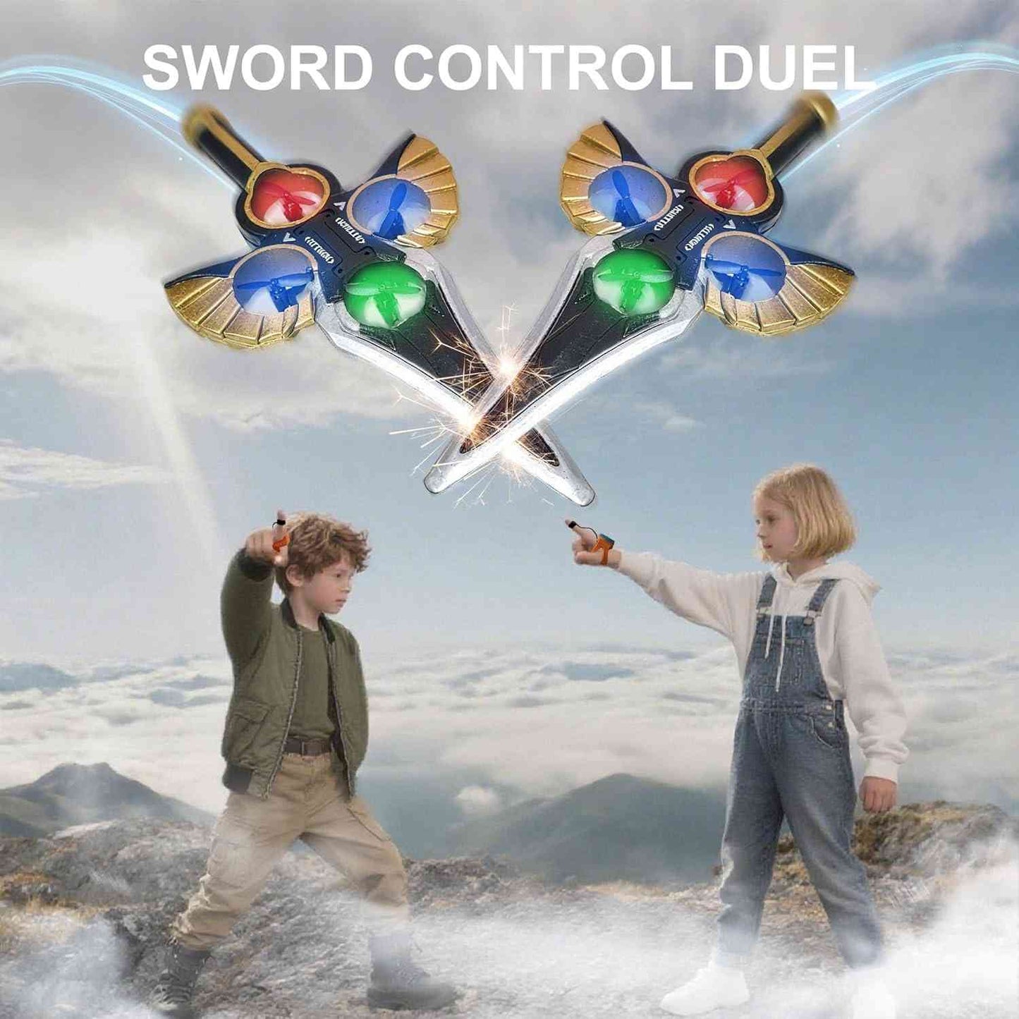 Remote Control Flying Sword Toy with Lights & 360° Stunts