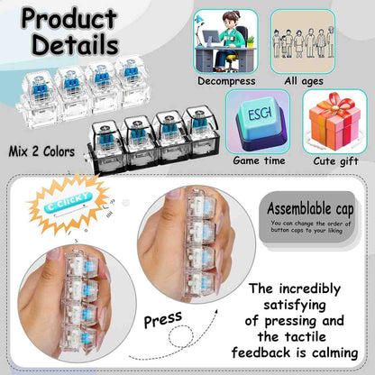 Keyboard Keycap Keychain (Fidget Style)