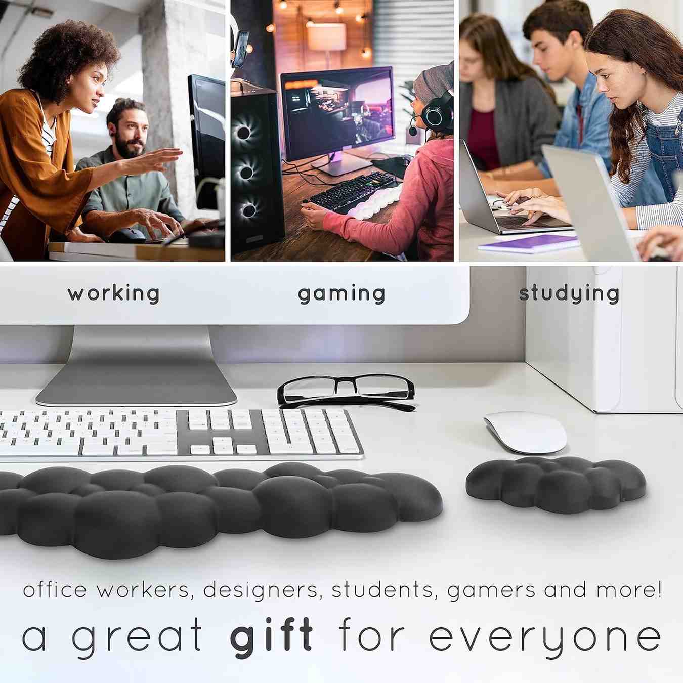 Mouse & Keyboard Wrist Rest – 2 Piece Set (HIGH QUALITY)