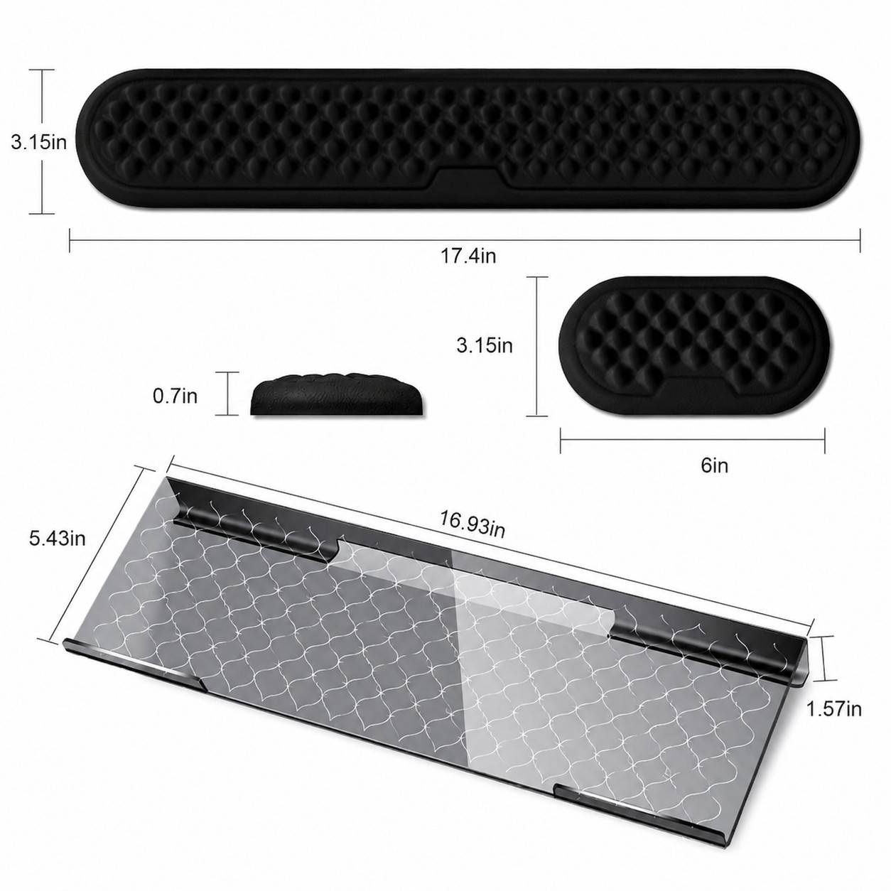 Mouse & Keyboard Wrist Rest – 2 Piece Set (HIGH QUALITY)