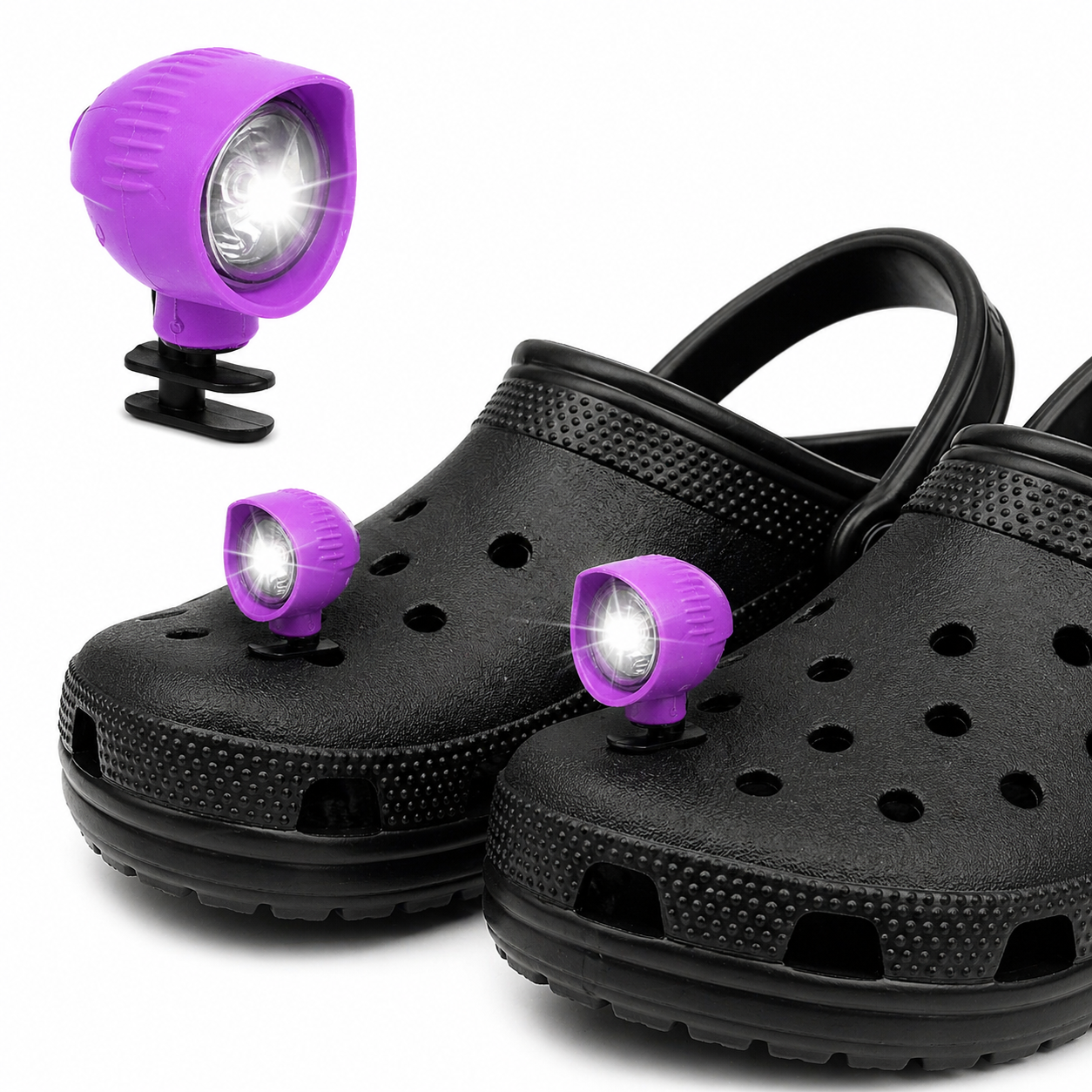 Set of 2 Mini LED Crocs Lights (2 PCS)