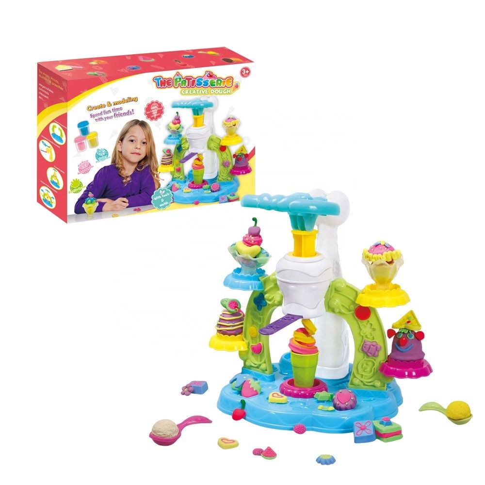 Kids Ice Cream Clay Toy with Molds (23 Pieces per Set)