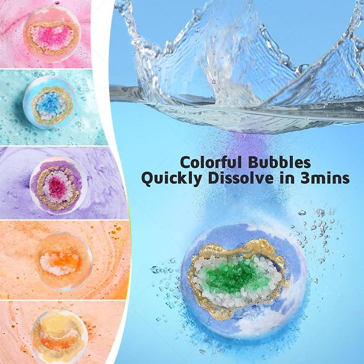 Crystal Romantic Bath Bombs – 6pcs Set