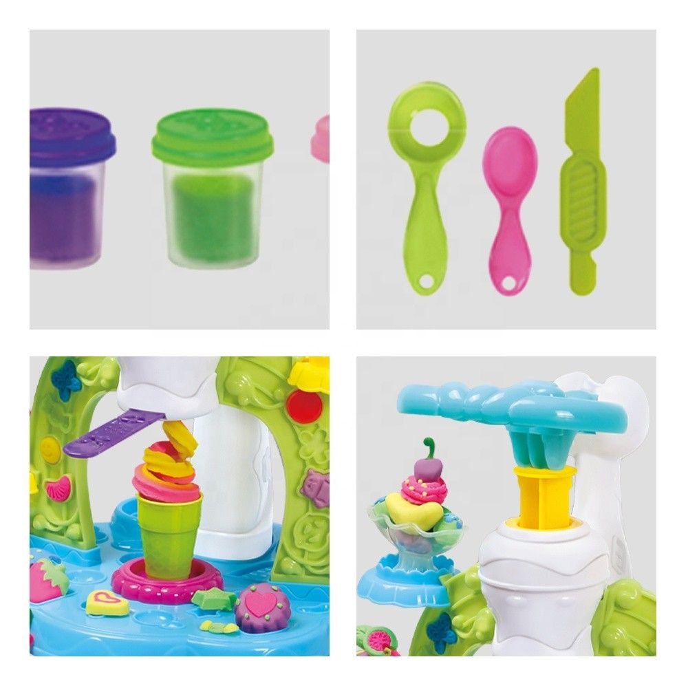 Kids Ice Cream Clay Toy with Molds (23 Pieces per Set)