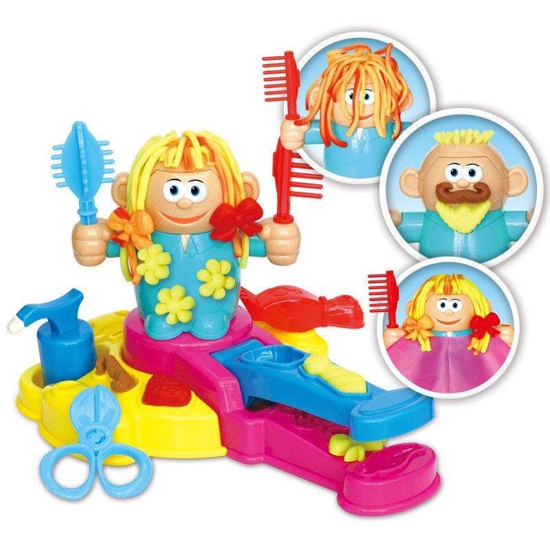 Funny Hair Salon Clay Play Set with Molds
