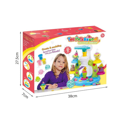 Kids Ice Cream Clay Toy with Molds (23 Pieces per Set)