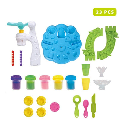 Kids Ice Cream Clay Toy with Molds (23 Pieces per Set)