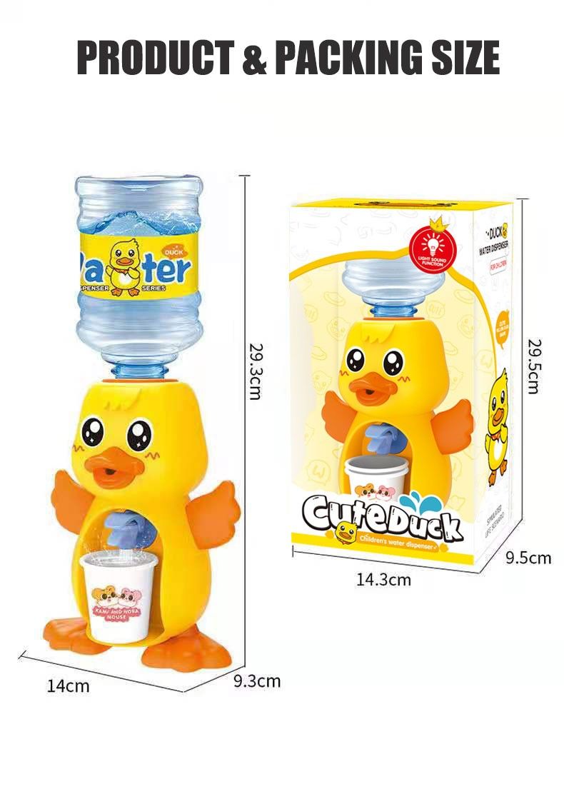 Kids Duck Water Dispenser Toy with Sound & Lights