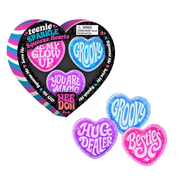 Sparkle Squeeze Hearts Needoh Box