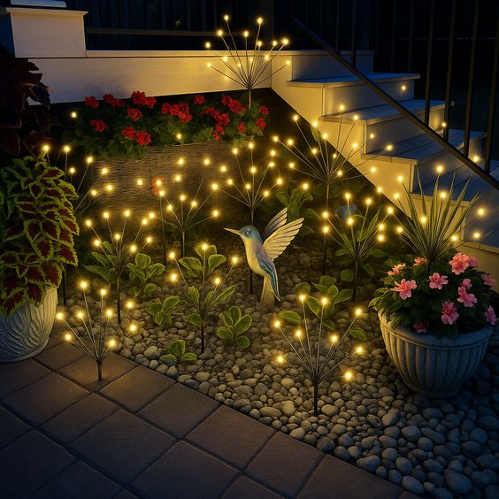 Set Of 2 Solar Garden Light