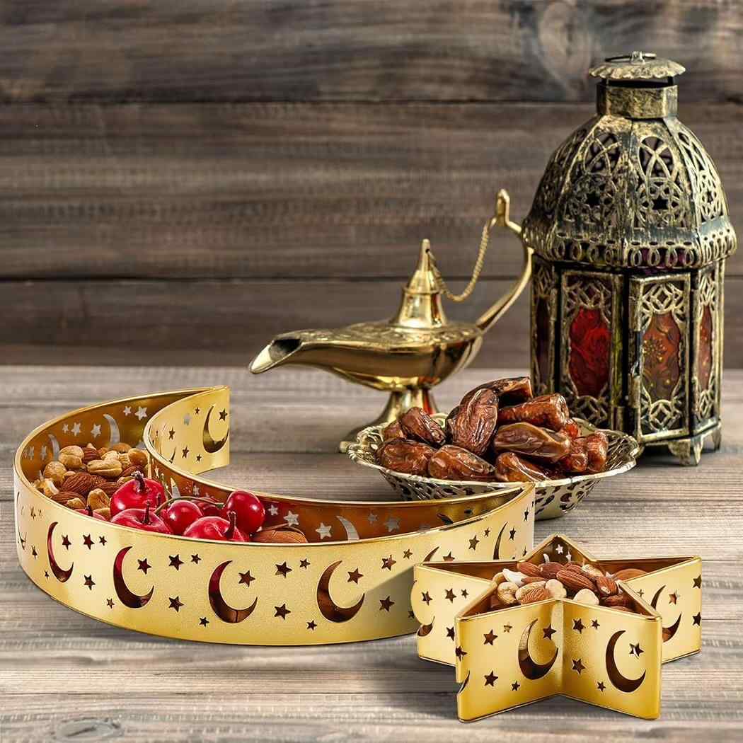 Moon and Star Snack Tray – Ramadan Table Decor