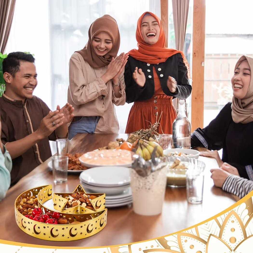 Moon and Star Snack Tray – Ramadan Table Decor