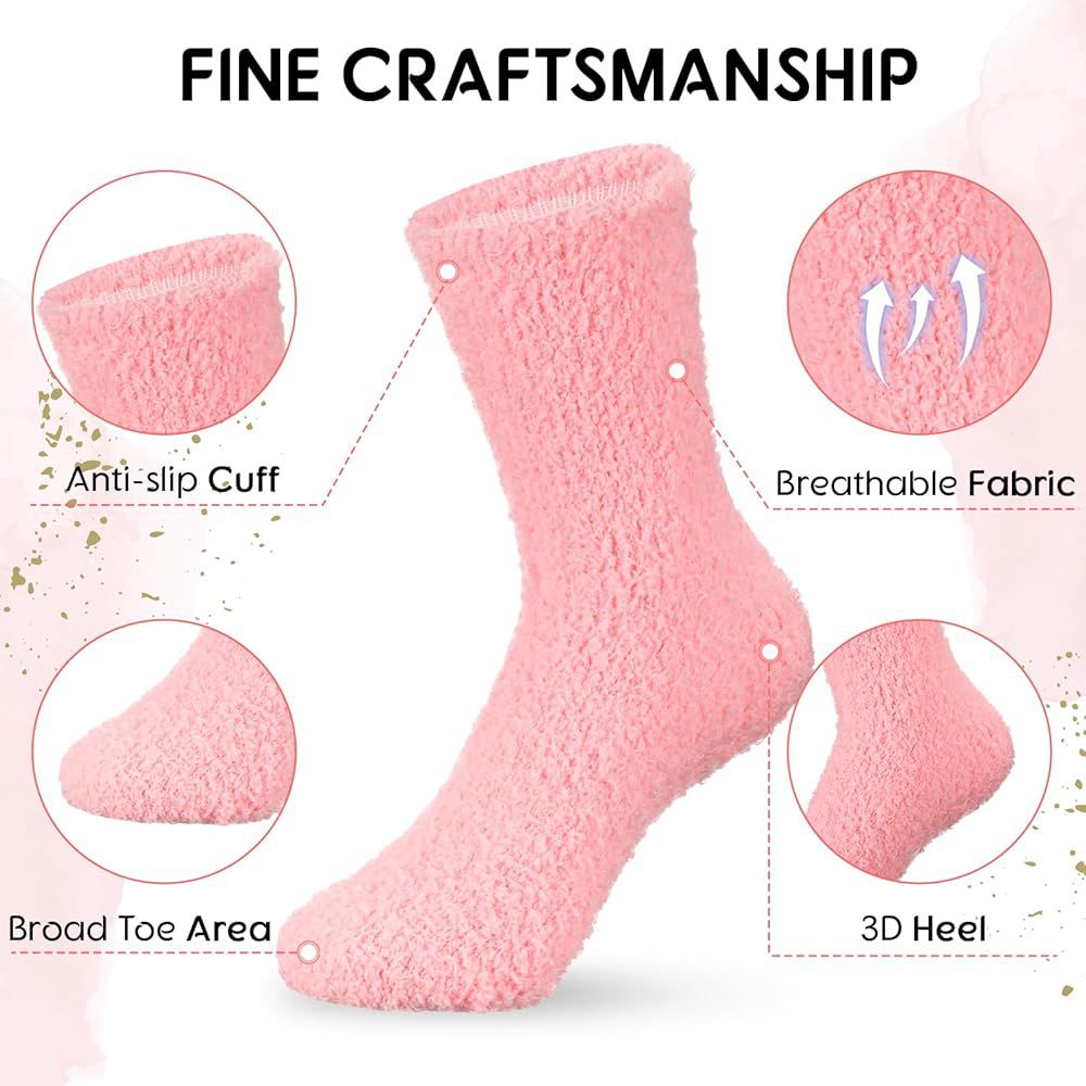 Cozy Fluffy Grip Socks (2 paires)