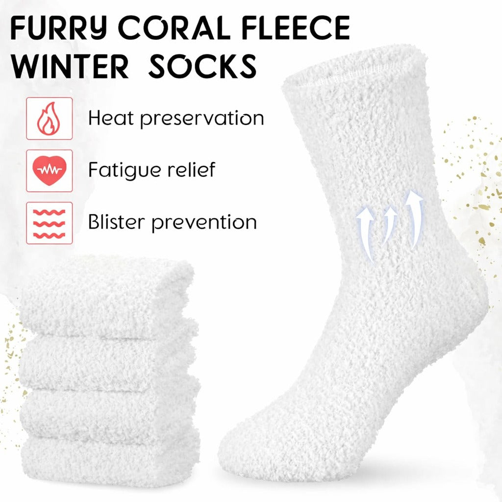 Cozy Fluffy Grip Socks (2 paires)
