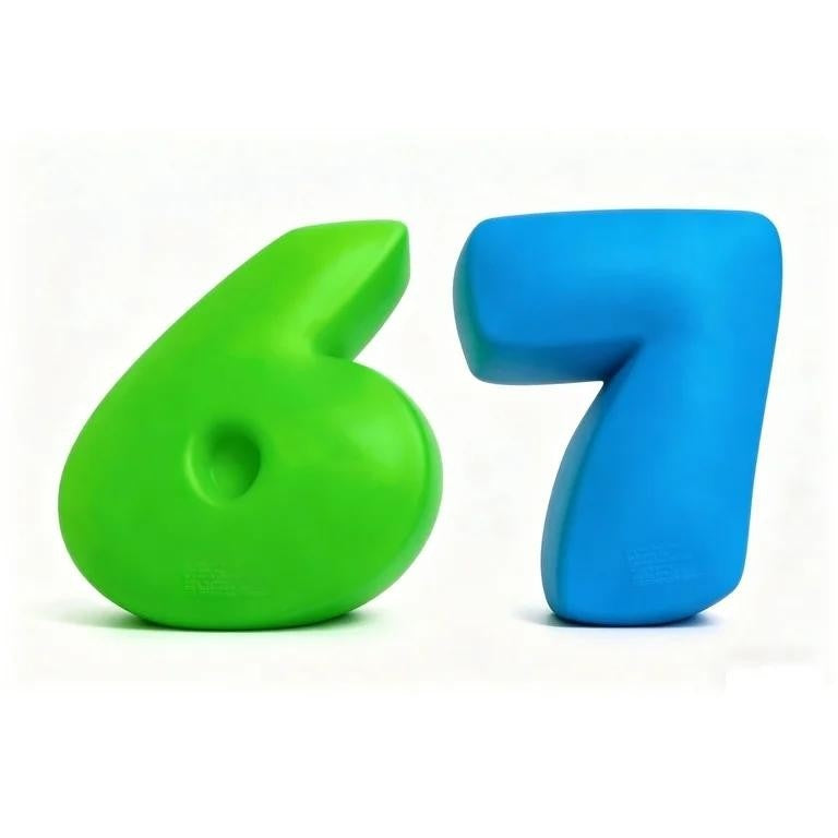 6 7 Numbers Squishy