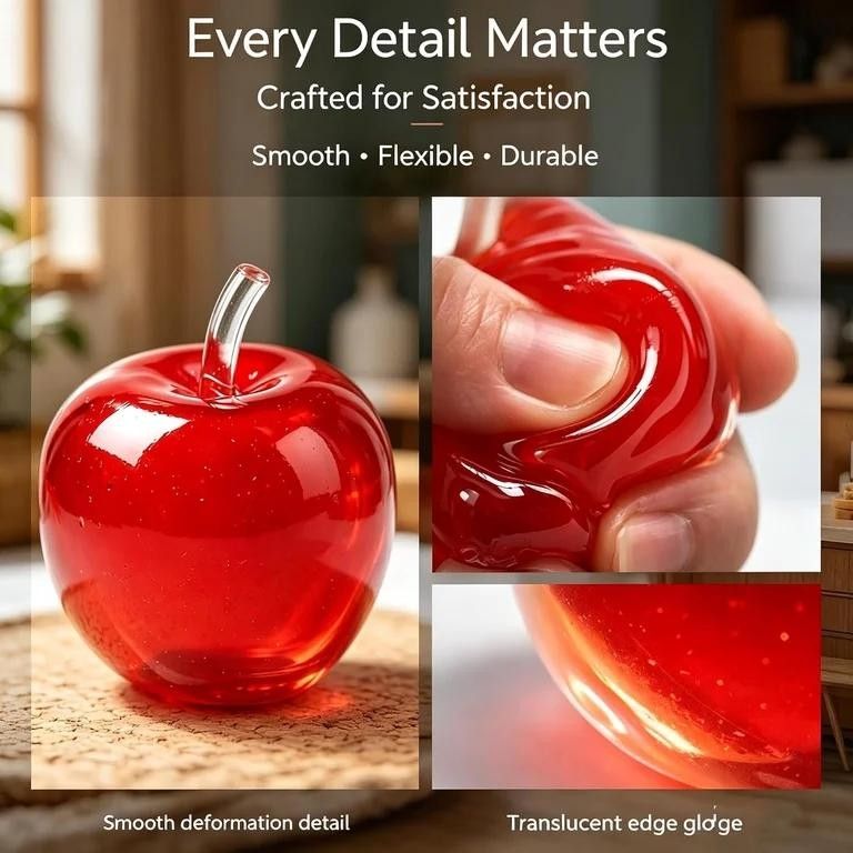 Set of 3 Viral Apples Squishy (3 Pcs: Red+Blue+Green)