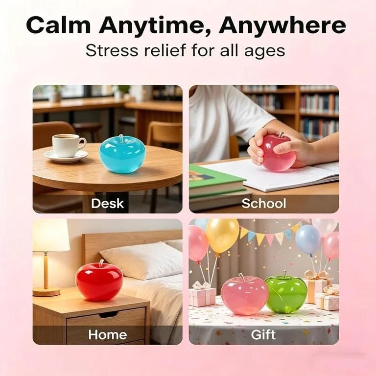 Set of 3 Viral Apples Squishy (3 Pcs: Red+Blue+Green)