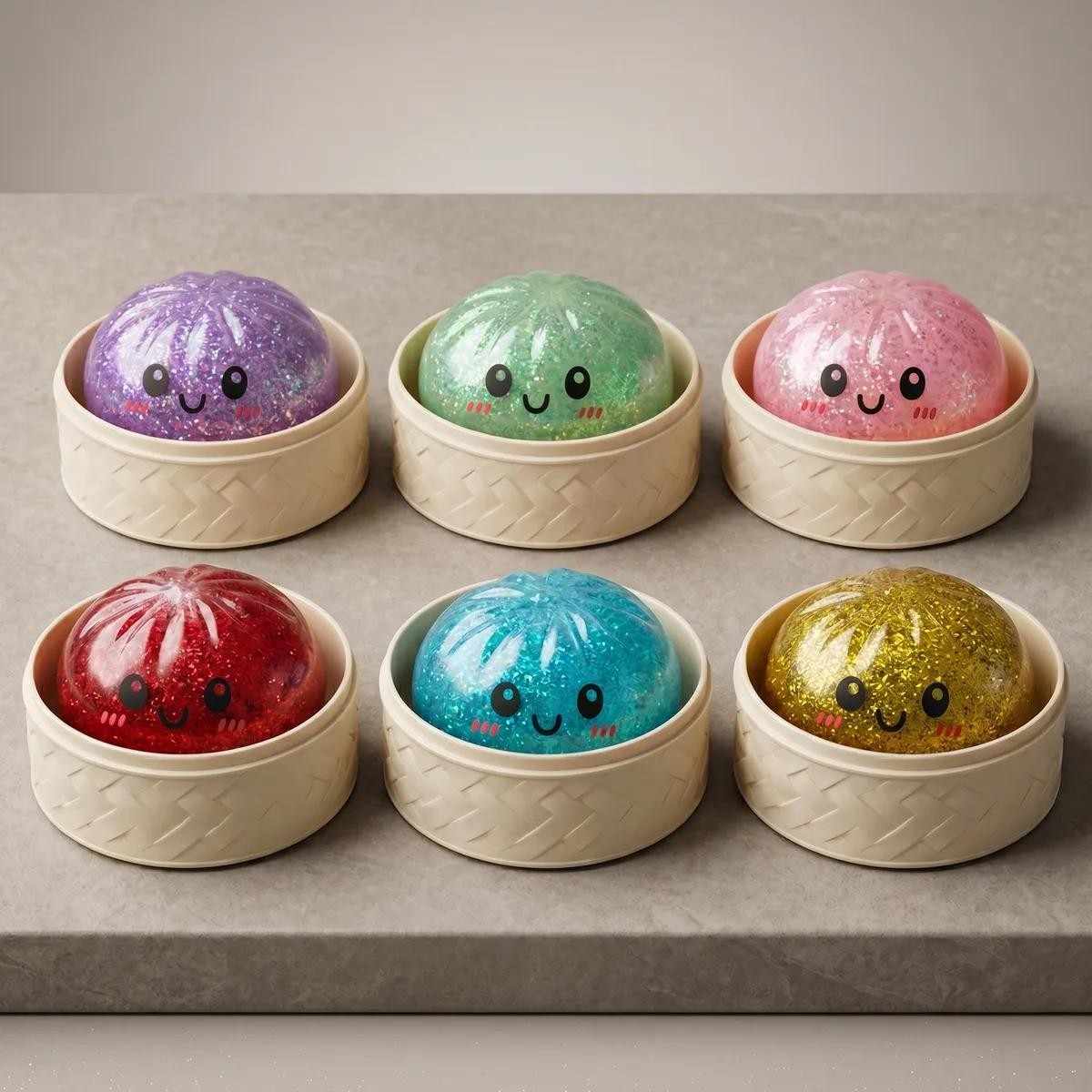 Set of 2 Mini Surprised Dumpling Squishy (2 pcs)