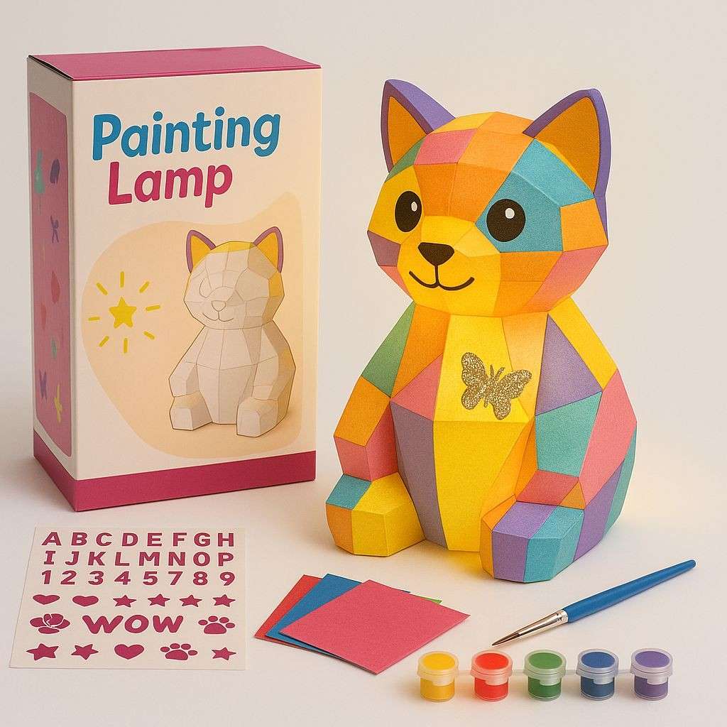 DIY Painting Cat Lamp