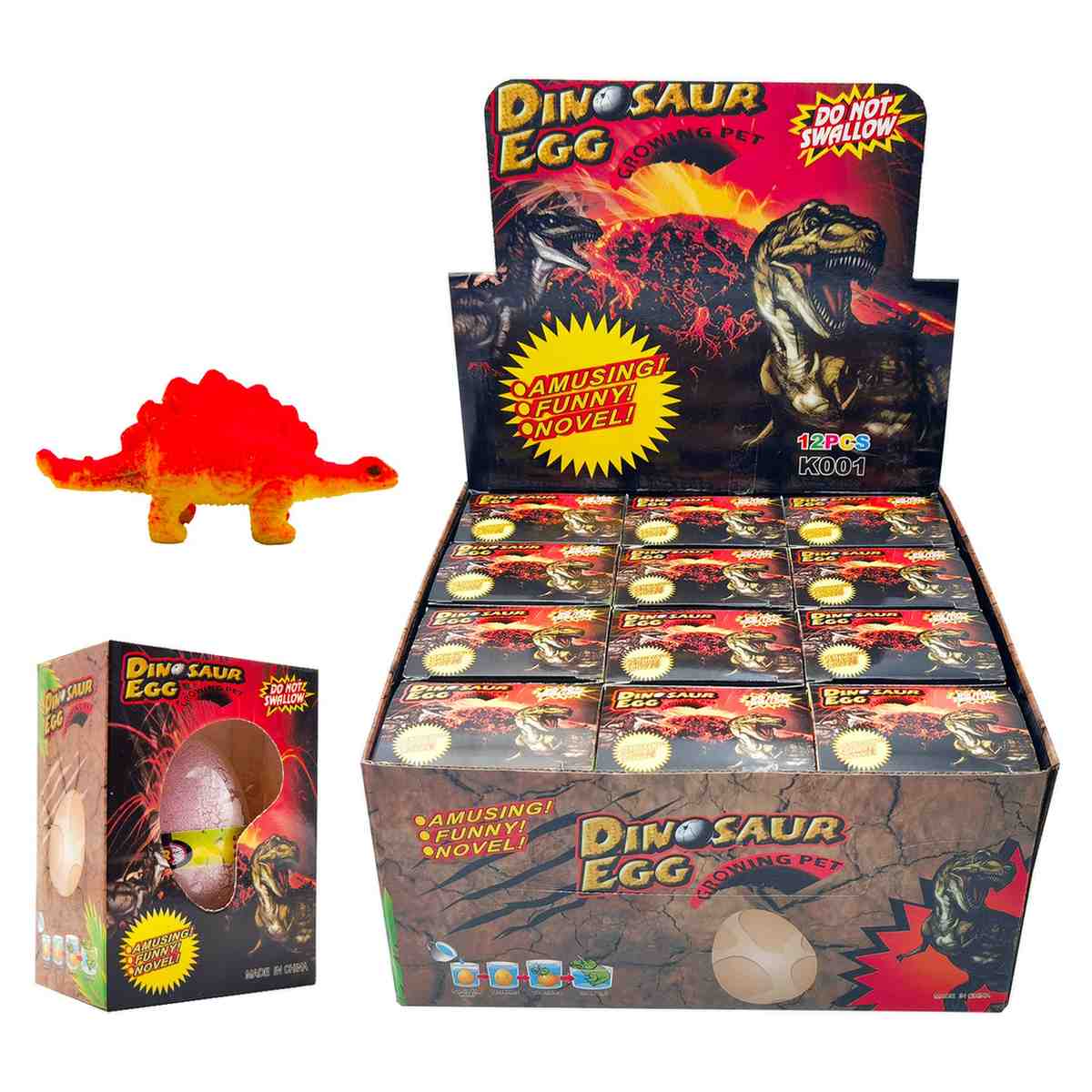 Set Of 4 Magic Dinosaur Surprise Eggs (4 PCS)