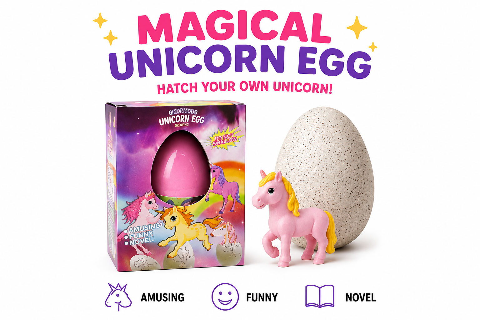 Set Of 4 Magic Dinosaur Surprise Eggs (4 PCS)