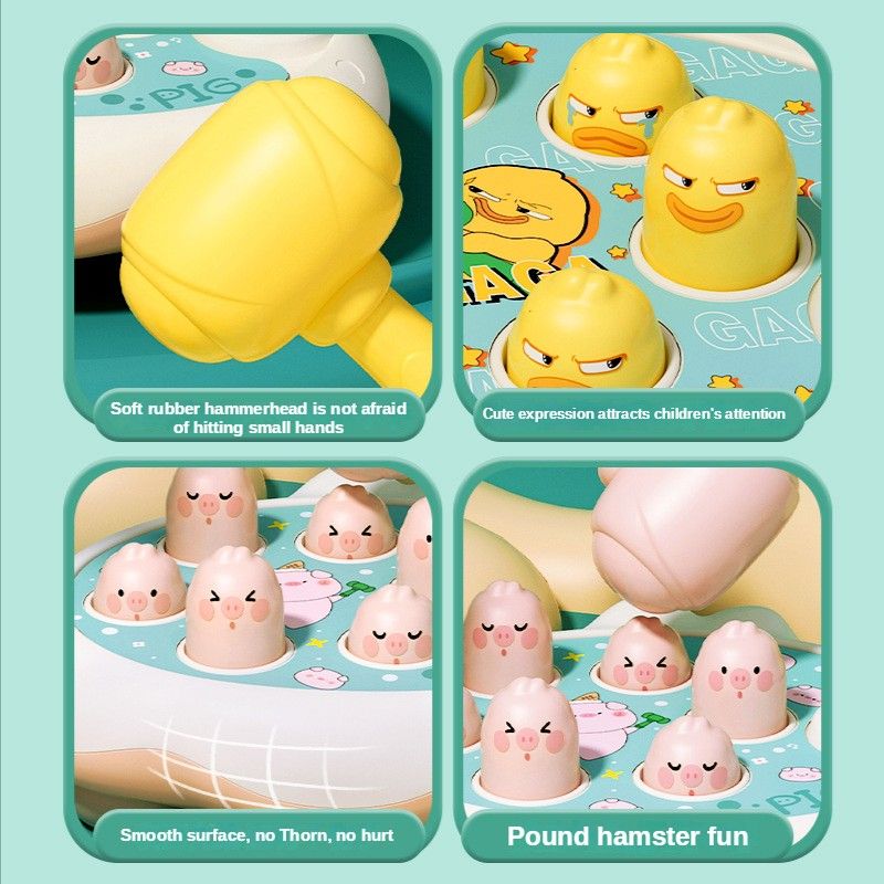 Duck Interactive Toy with Hammer