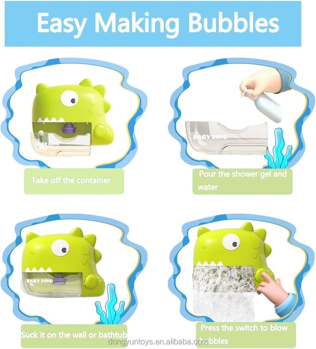 Baby Bath Bubble Machine with Music (Dinosaur Design)
